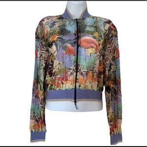 Jean Paul gaultier vintage flamingo bomber jacket